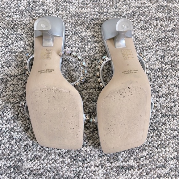 Women’s Jeffrey Campbell silver rhinestone sandals-Size 8 - Picture 3 of 4